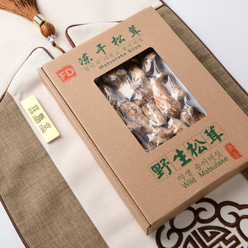 特级野生松茸干 冻干松茸25g 礼品包装盒